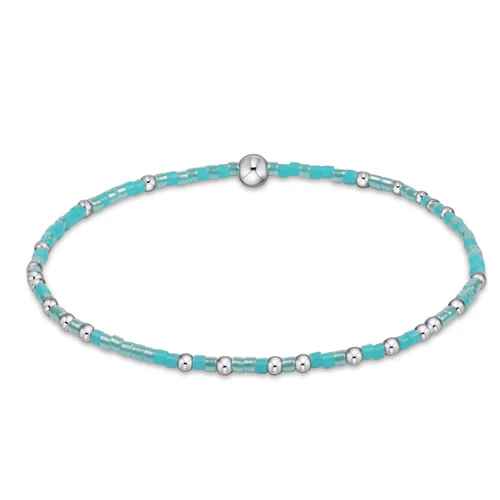 Sterling Turq It Girl Hope Unwritten Bracelet