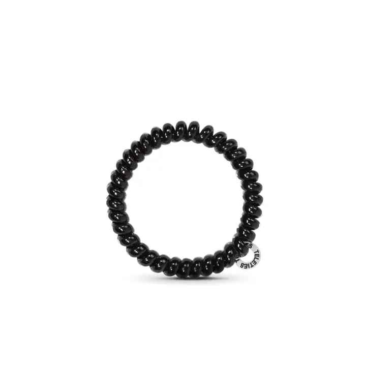 JET BLACK SMALL HAIR TIES