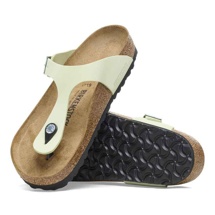 Gizeh Faded Lime Nubuck Leather Sandal