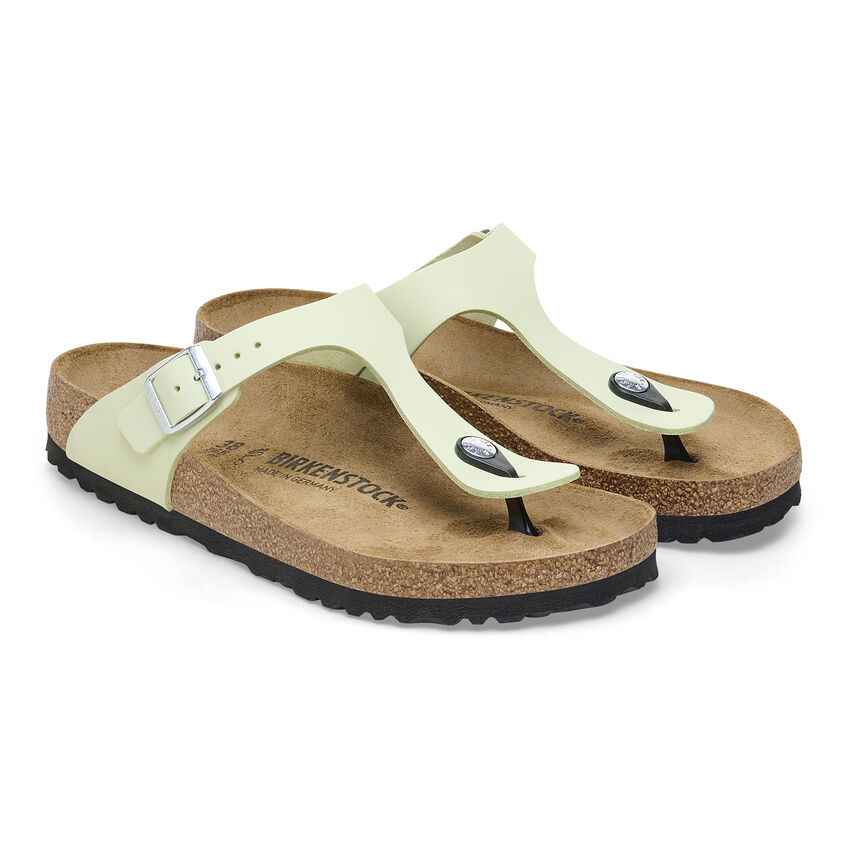 Gizeh Faded Lime Nubuck Leather Sandal