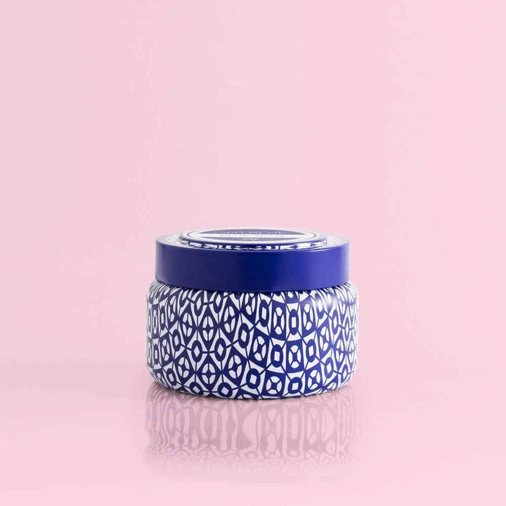 Volcano 8.5 Oz Blue Tiles Travel Tin Candle