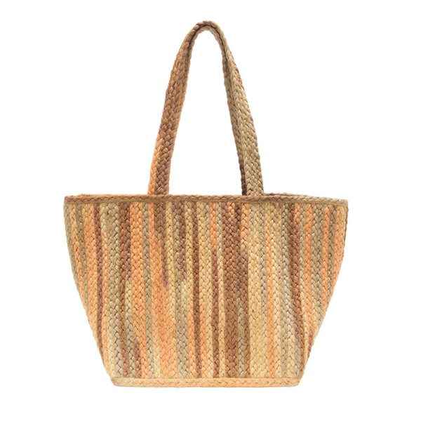 Neutral Ombre Braided Jute Tote