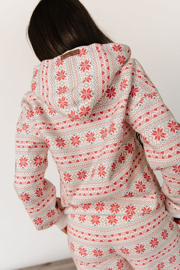 FROSTED FAIRISLE FULLZIP COMFORT ZONE HOODIE