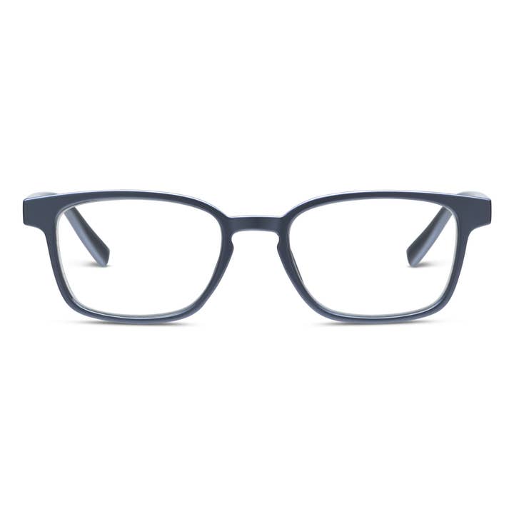 JO SLATE METALLIC  BLUE LIGHT READERS