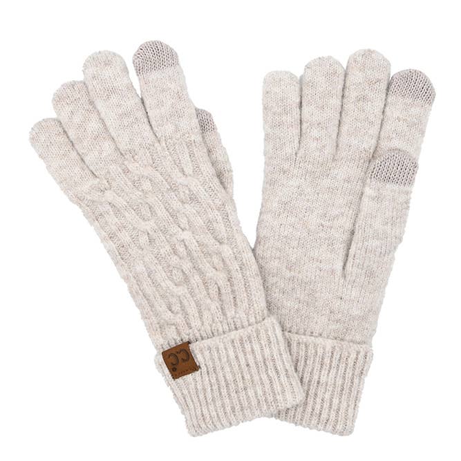 OATMEAL CHAIN LINK CABLE GLOVES