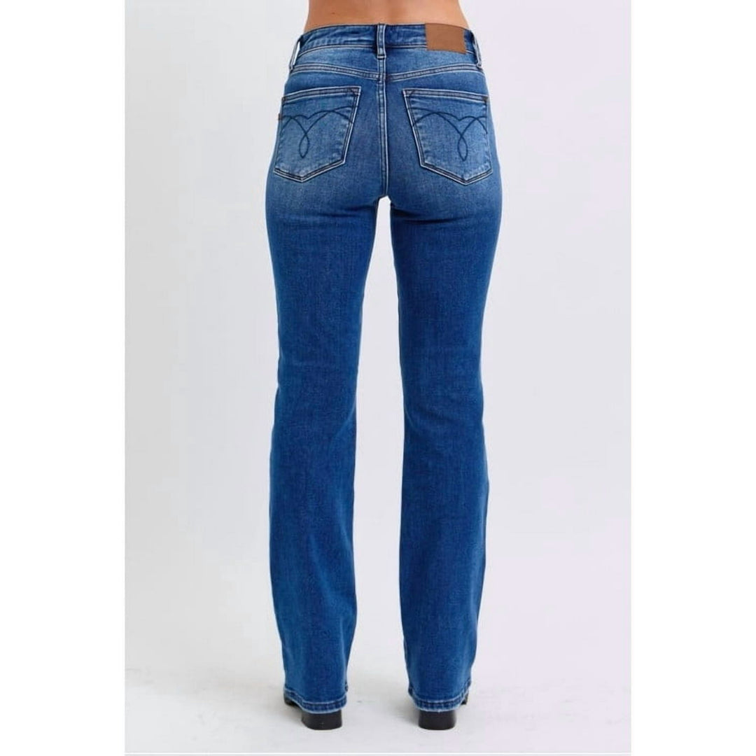 KALEY MID RISE THERMAL BOOTCUT JEANS