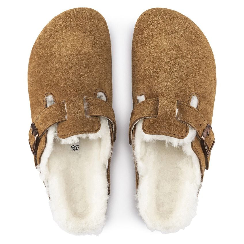 BOSTON MINK SHEARLING SUEDE CLOG – Wilkins & Olander