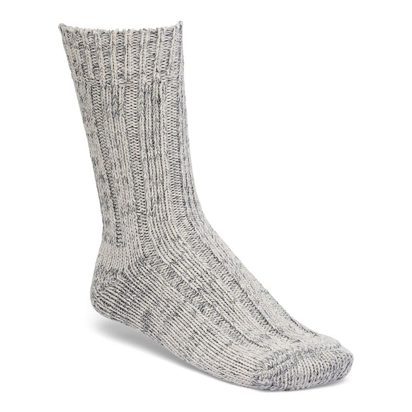 LIGHT GRAY COTTON TWIST SOCKS