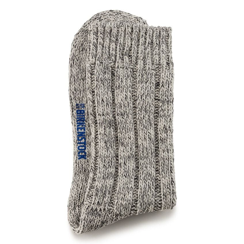 MENS GREY/WHITE COTTON TWIST SOCKS
