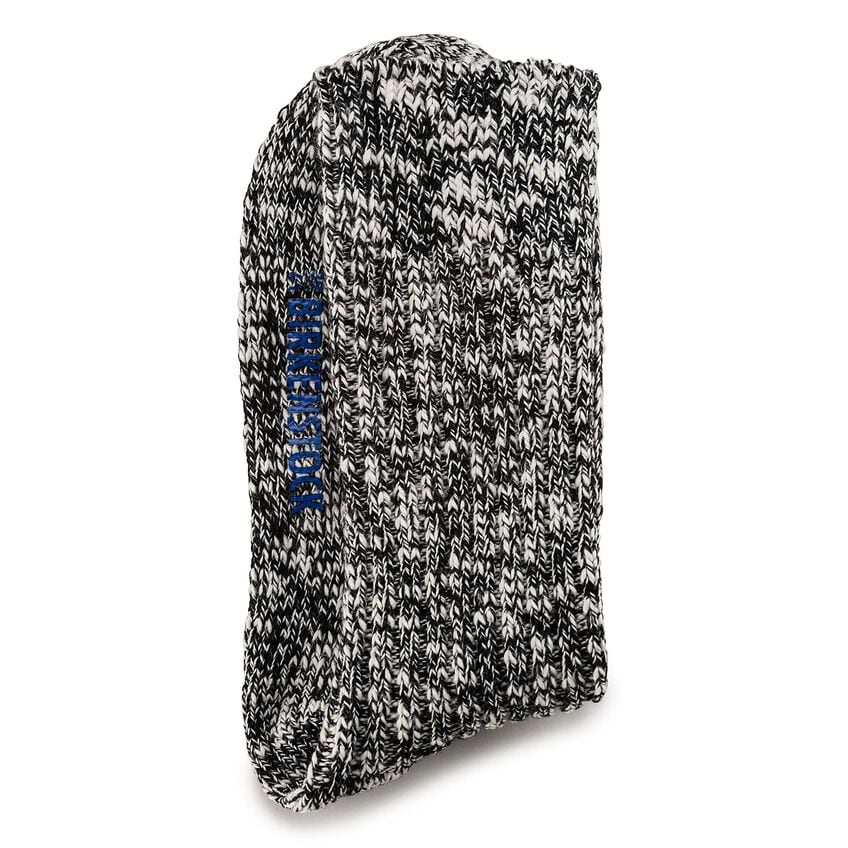 MENS BLACK/GRAY COTTON SLUB SOCKS