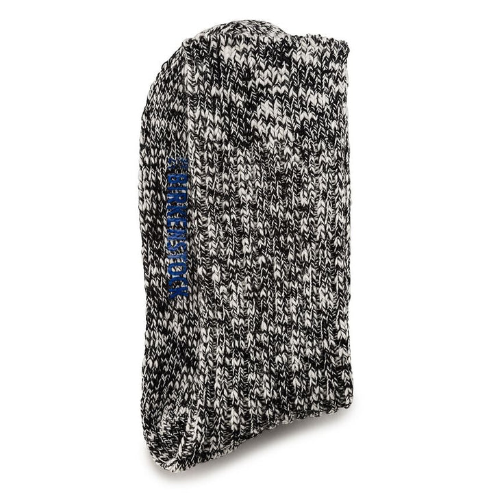 MENS BLACK/GRAY COTTON SLUB SOCKS