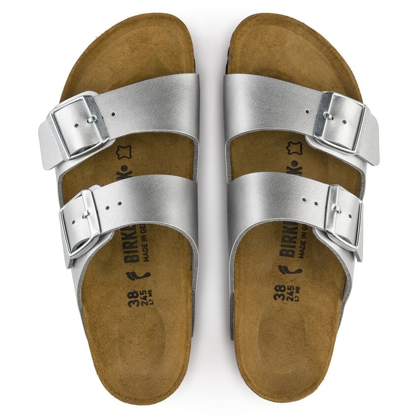 ARIZONA SILVER BIRKO-FLOR SANDALS