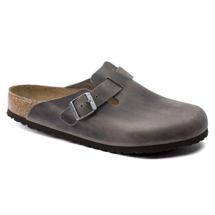 BOSTON IRON OILED LEATHER SOFT FOOTBED CLOG