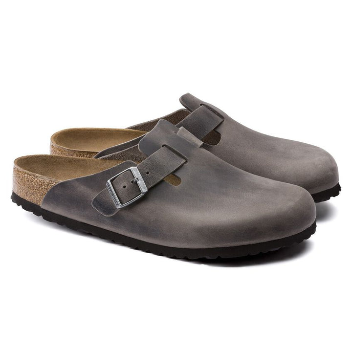 BOSTON IRON OILED LEATHER SOFT FOOTBED CLOG