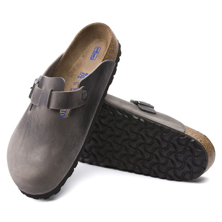 BOSTON IRON OILED LEATHER SOFT FOOTBED CLOG