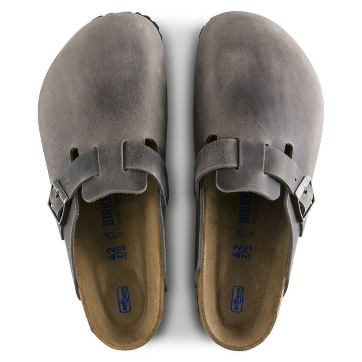 BOSTON IRON OILED LEATHER SOFT FOOTBED CLOG