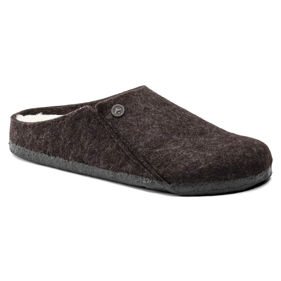 ZERMATT MOCHA SEARLING FELT SLIPPER
