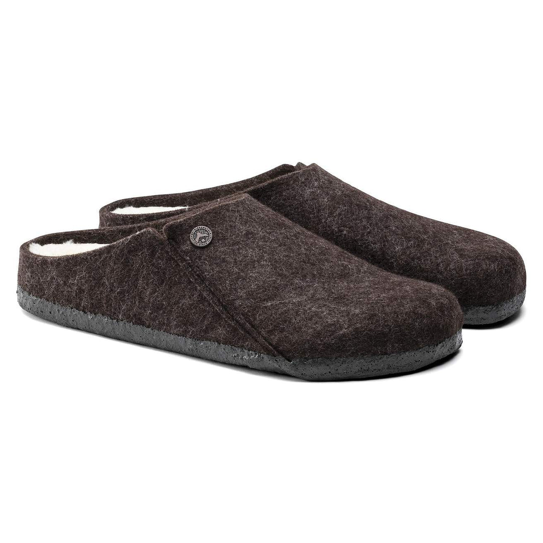 ZERMATT MOCHA SEARLING FELT SLIPPER