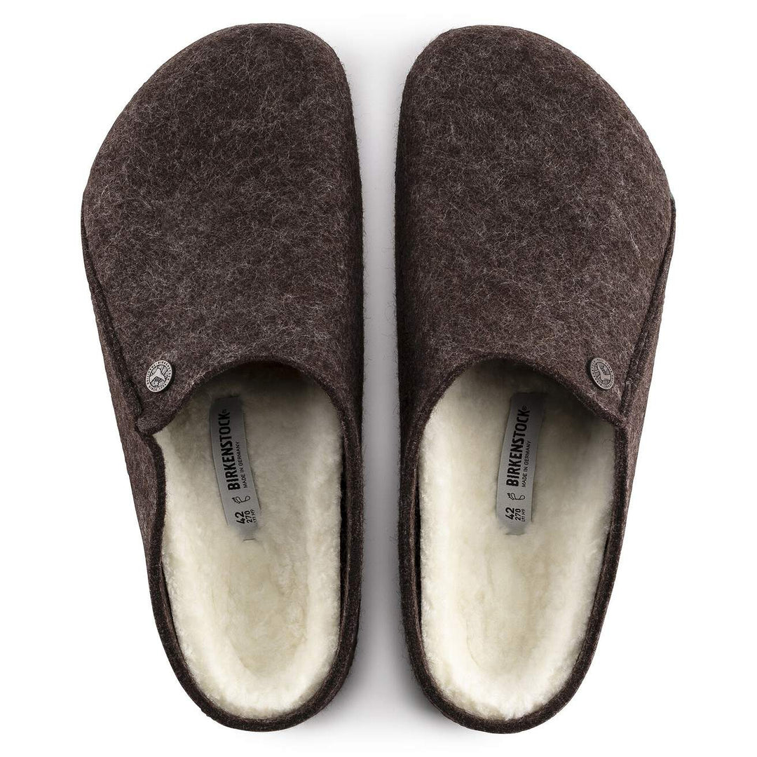 ZERMATT MOCHA SEARLING FELT SLIPPER
