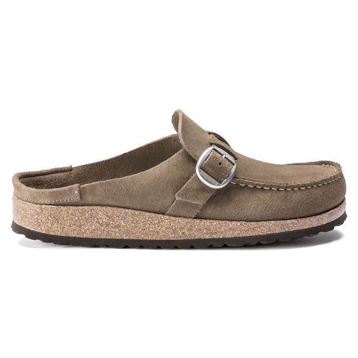 BUCKLEY GREY TAUPE SUEDE LEATHER CLOG