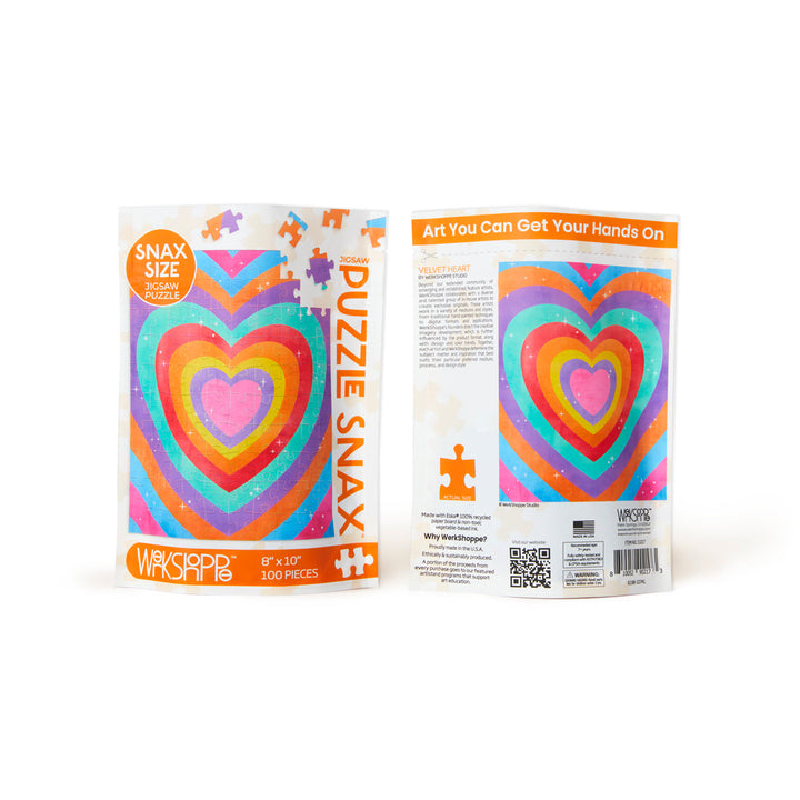 VELVET HEART 100 PIECE PUZZLE SNAX
