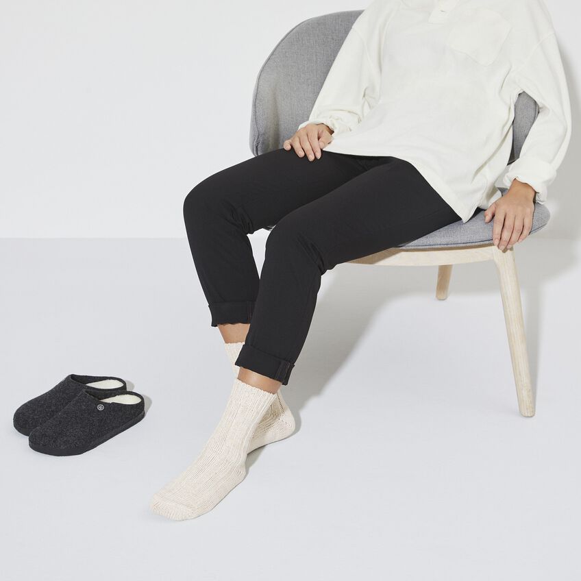 OFF WHITE COTTON TWIST SOCKS