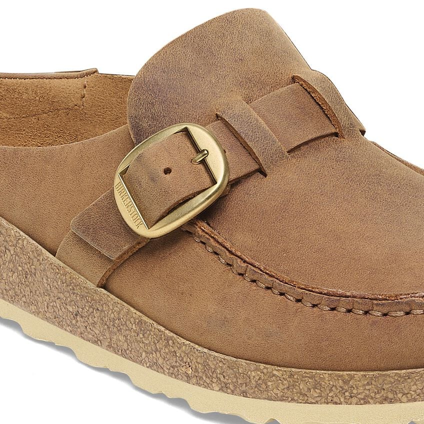 BUCKLEY COGNAC OIL LEATHER CLOG