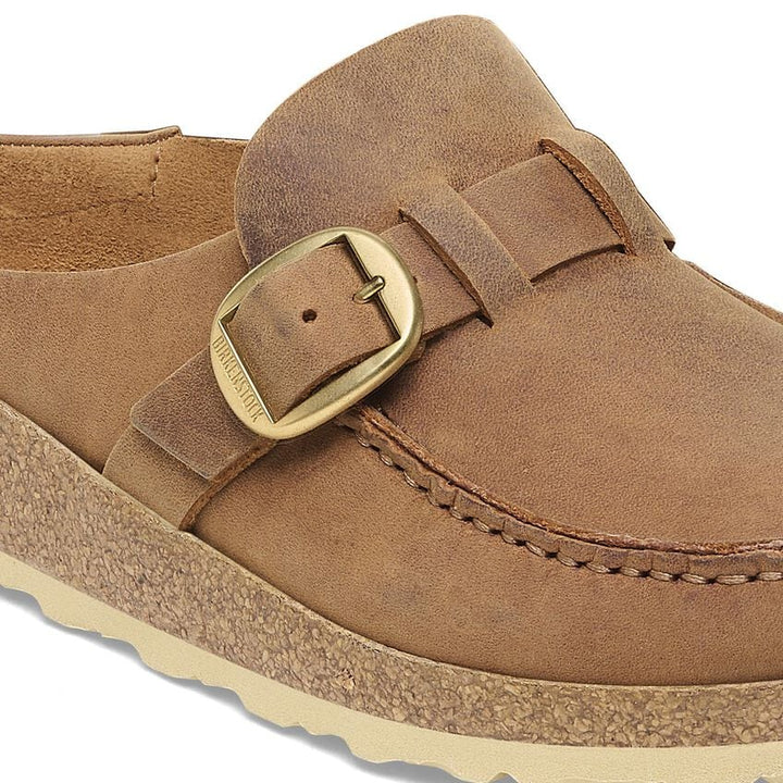 BUCKLEY COGNAC OIL LEATHER CLOG