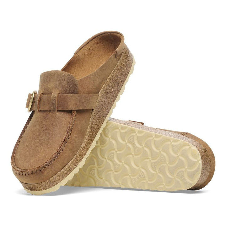 BUCKLEY COGNAC OIL LEATHER CLOG