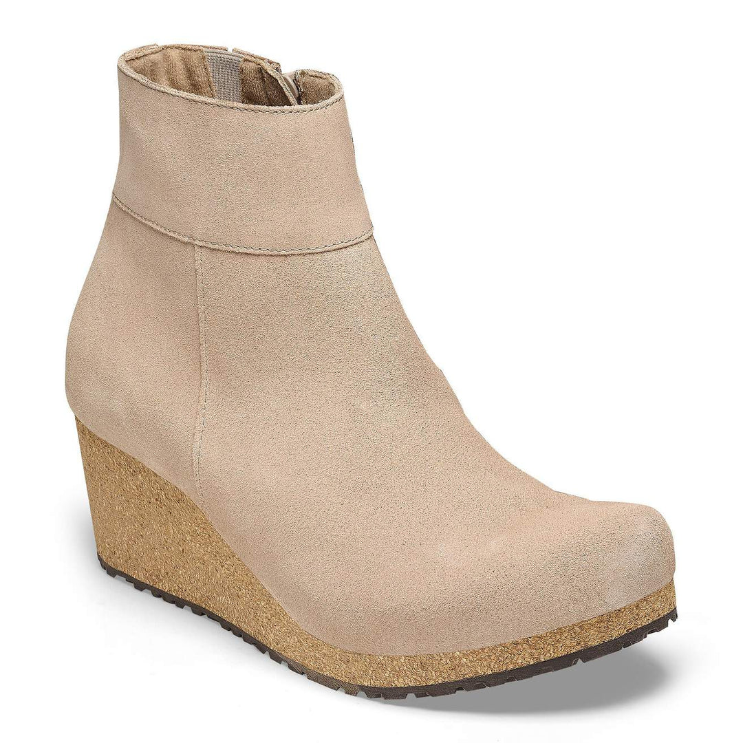 EBBA WARM SAND SUEDE ANKLE BOOT