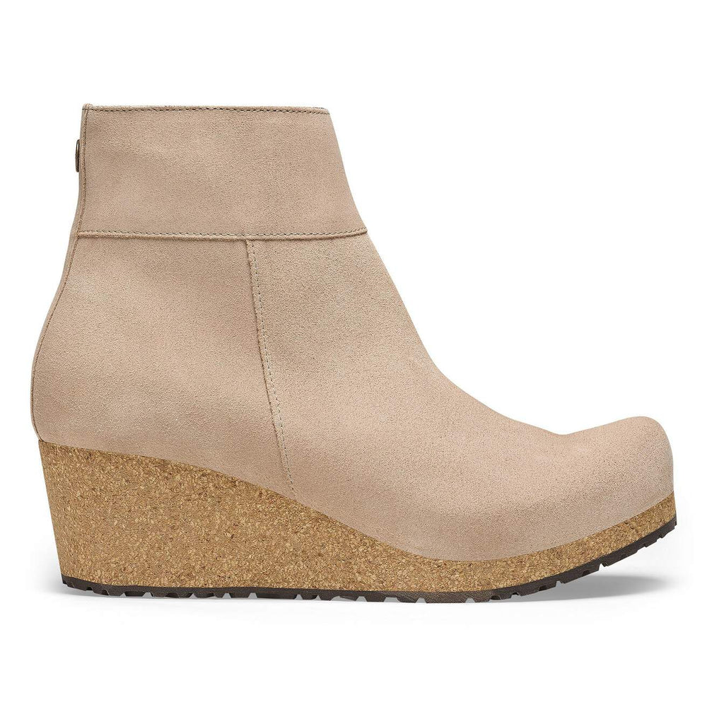EBBA WARM SAND SUEDE ANKLE BOOT
