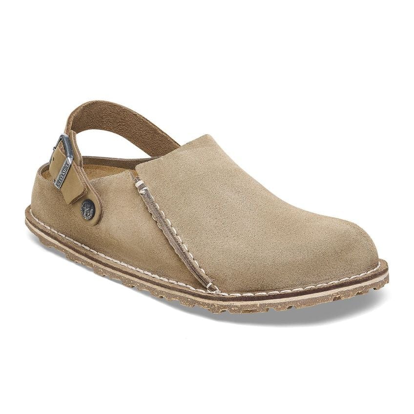 LUTRY GRAY TAUPE PREMIUM SUEDE CLOG
