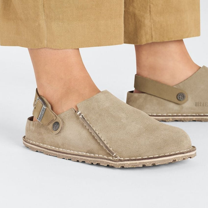 LUTRY GRAY TAUPE PREMIUM SUEDE CLOG