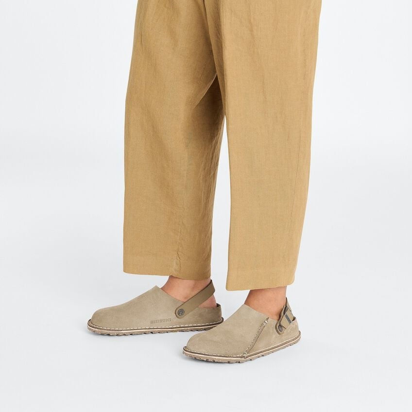 LUTRY GRAY TAUPE PREMIUM SUEDE CLOG