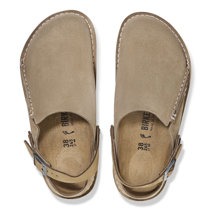 LUTRY GRAY TAUPE PREMIUM SUEDE CLOG
