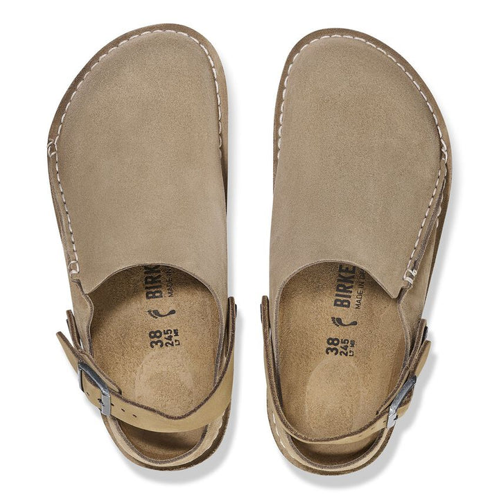 LUTRY GRAY TAUPE PREMIUM SUEDE CLOG
