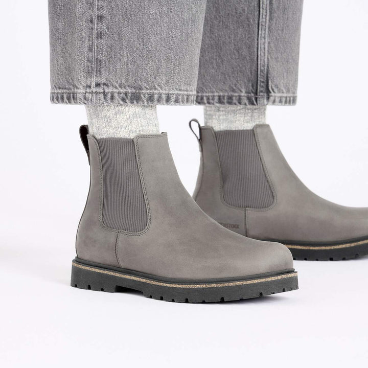HIGHWOOD GRAPHITE NUBUCK SLIP ON BOOTS