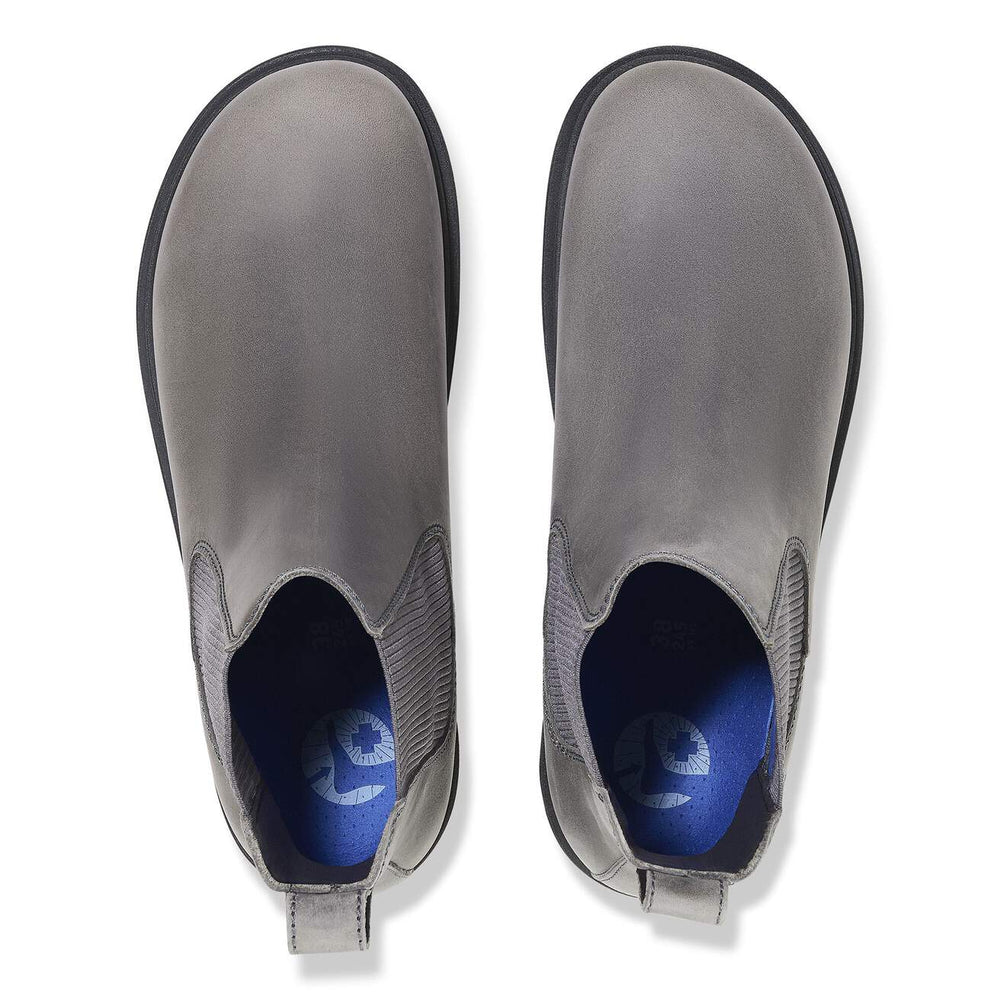 HIGHWOOD GRAPHITE NUBUCK SLIP ON BOOTS
