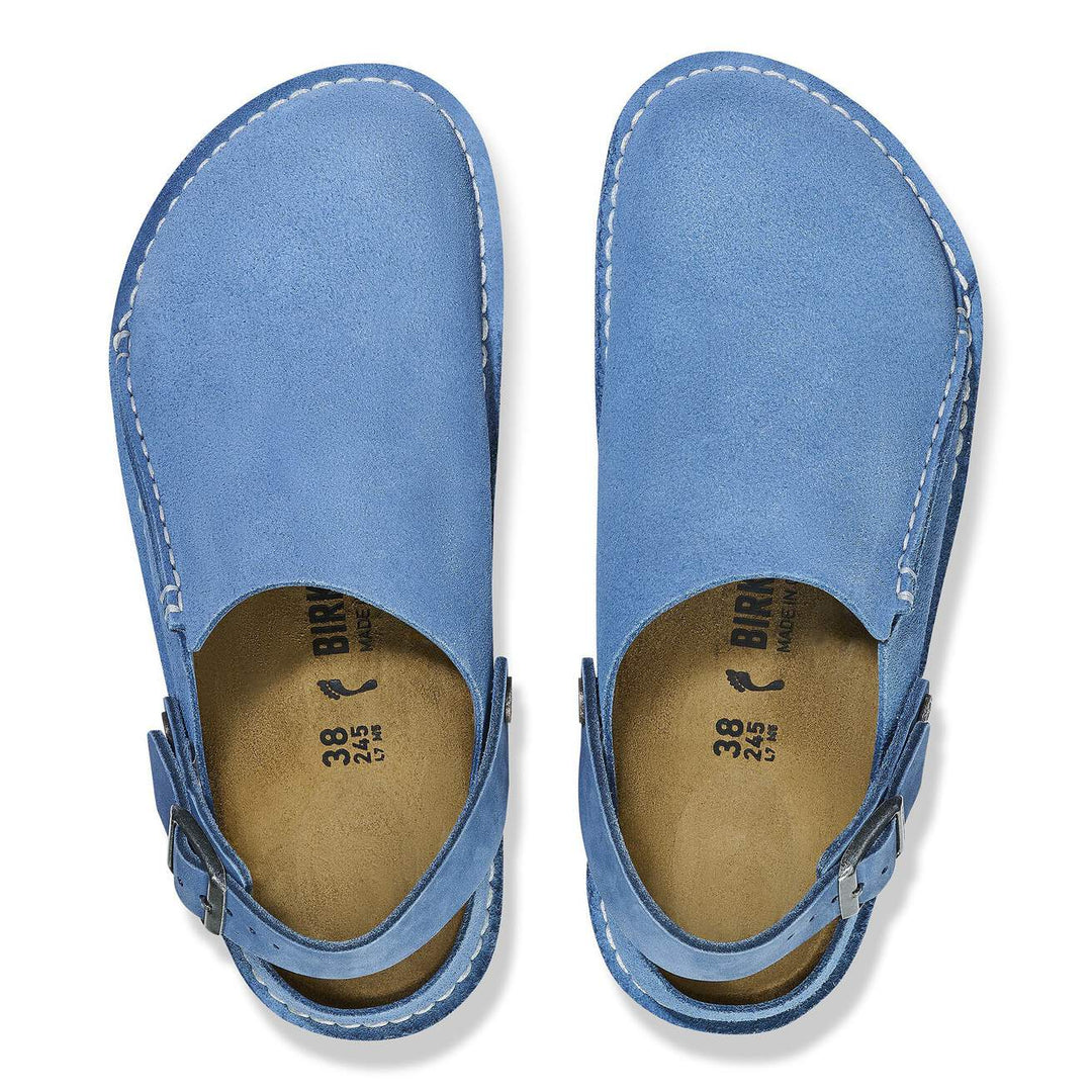 LUTRY ELEMENTAL BLUE PREMIUM SUEDE CLOG