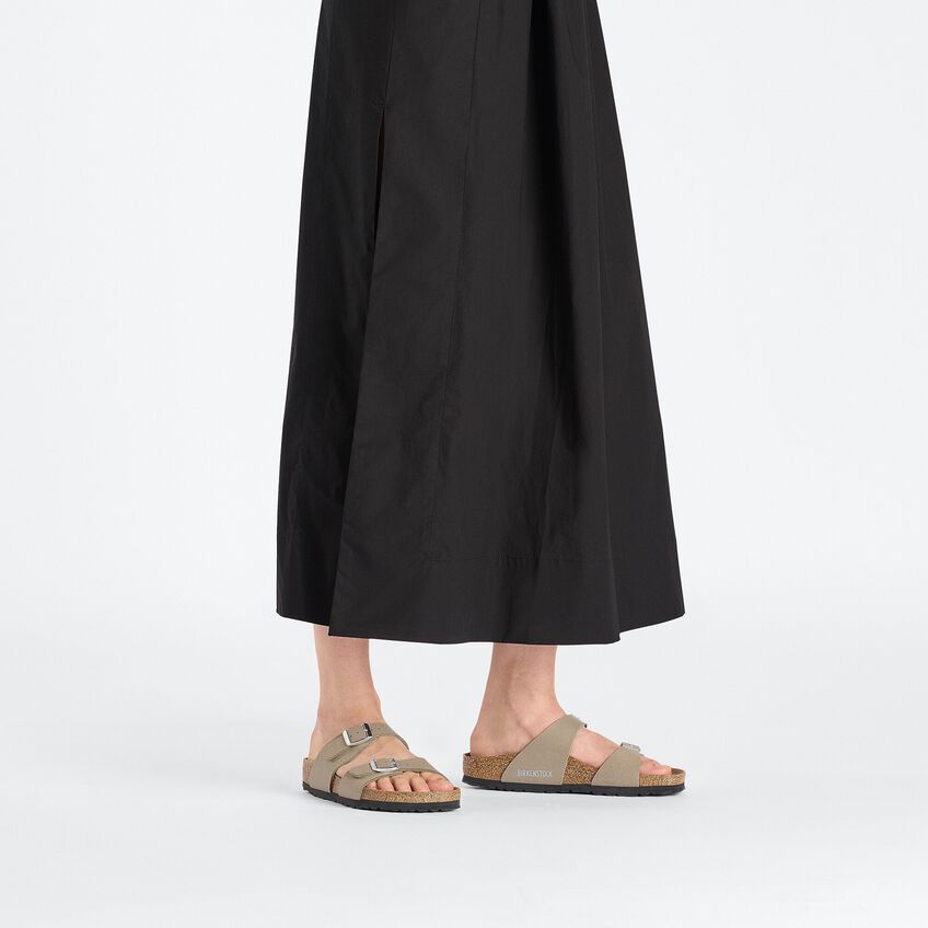 BIRKENSTOCK SYDNEY VEGAN GREY TAUPE SANDAL