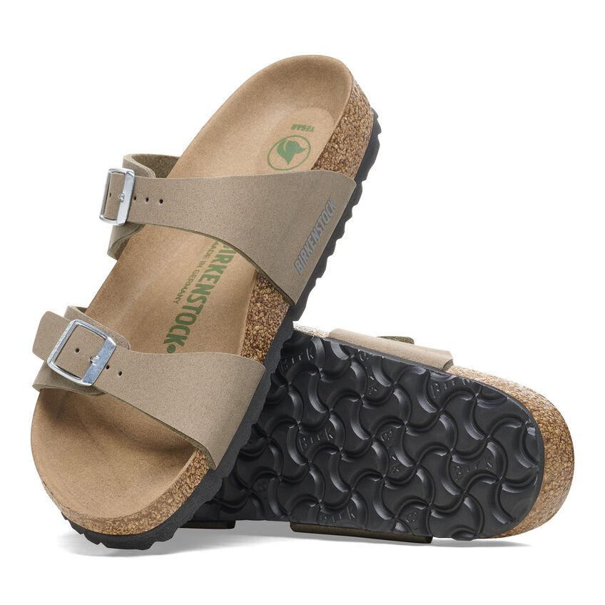 BIRKENSTOCK SYDNEY VEGAN GREY TAUPE SANDAL