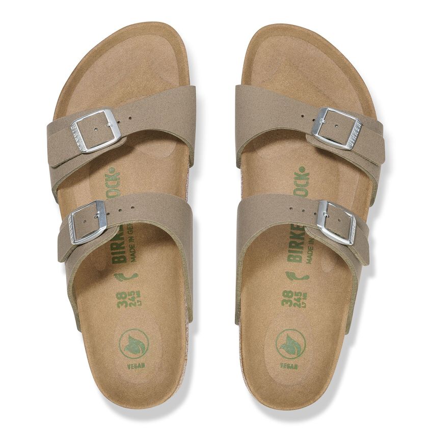 BIRKENSTOCK SYDNEY VEGAN GREY TAUPE SANDAL