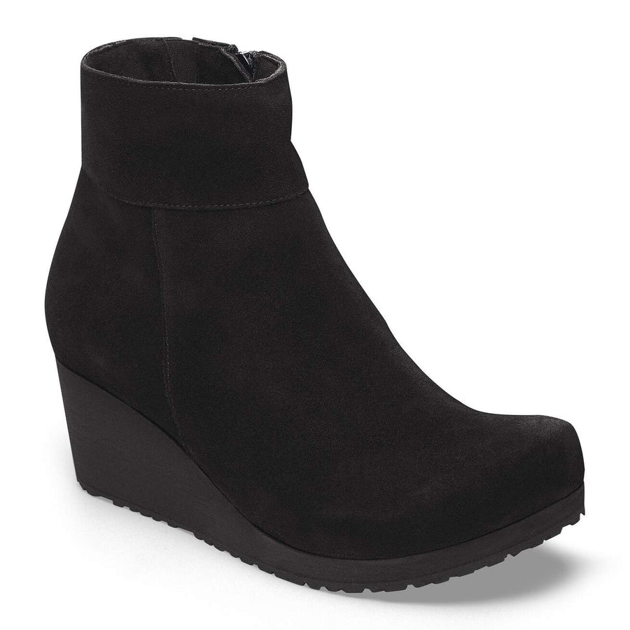 EBBA BLACK SUEDE ANKLE BOOT
