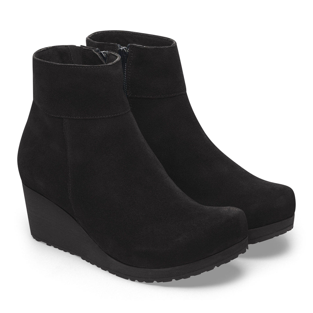 EBBA BLACK SUEDE ANKLE BOOT