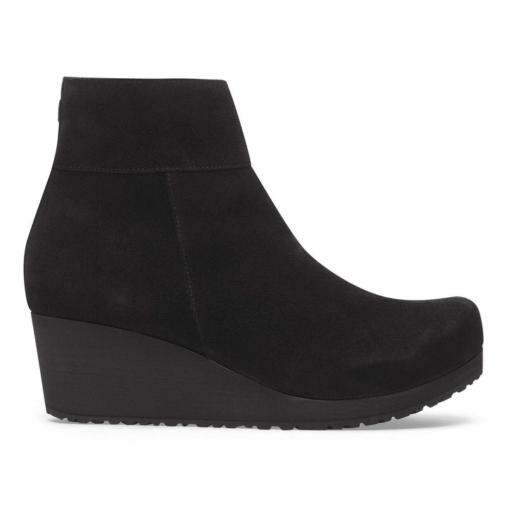 EBBA BLACK SUEDE ANKLE BOOT