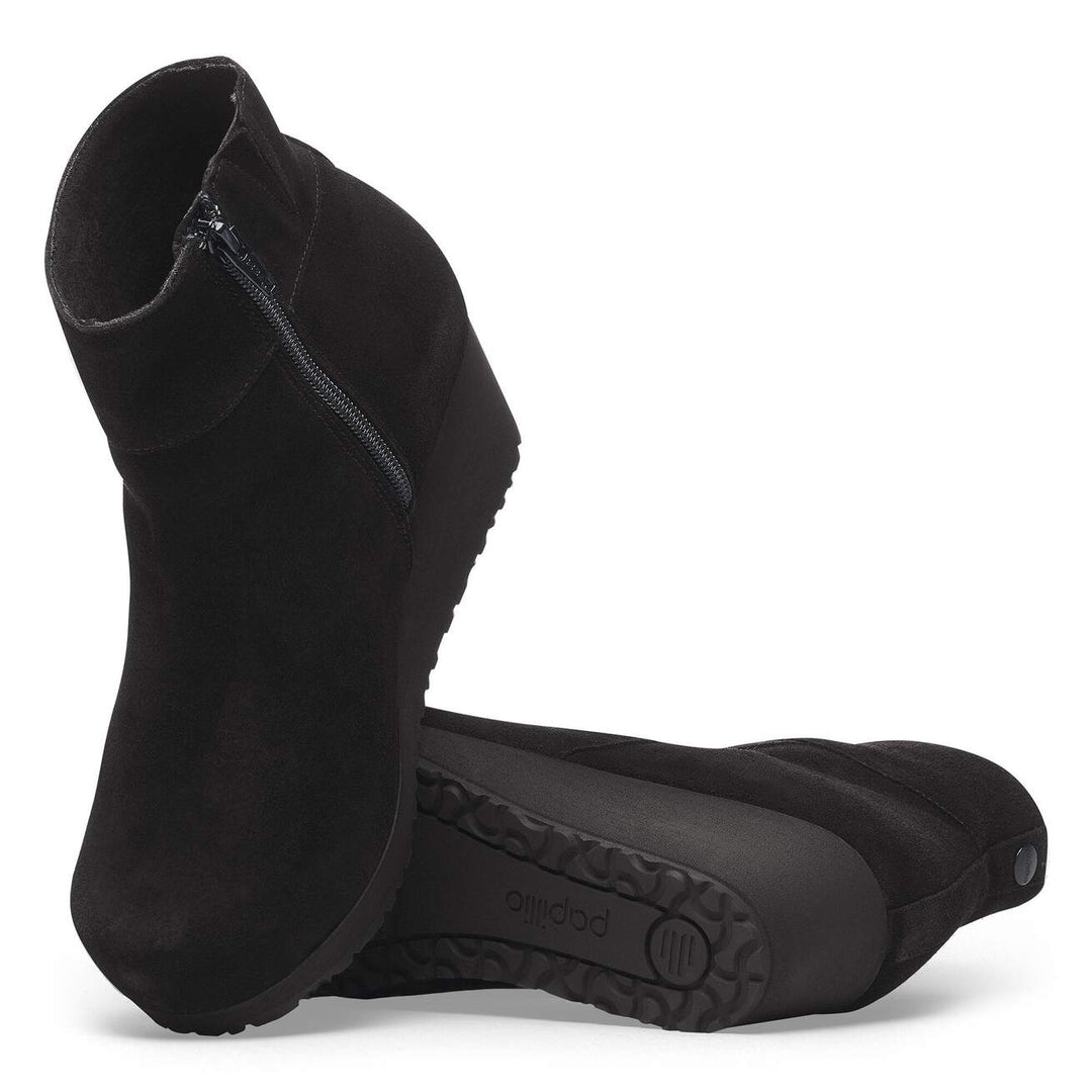 EBBA BLACK SUEDE ANKLE BOOT