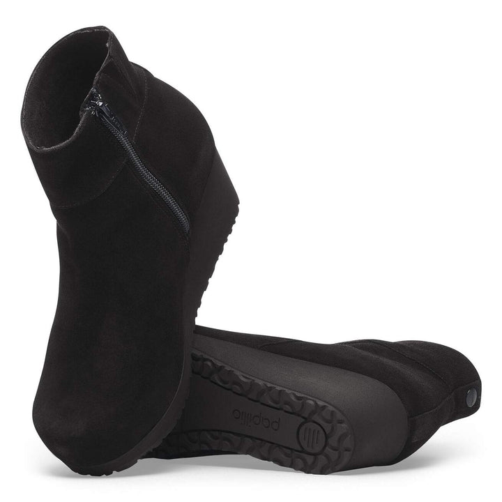 EBBA BLACK SUEDE ANKLE BOOT