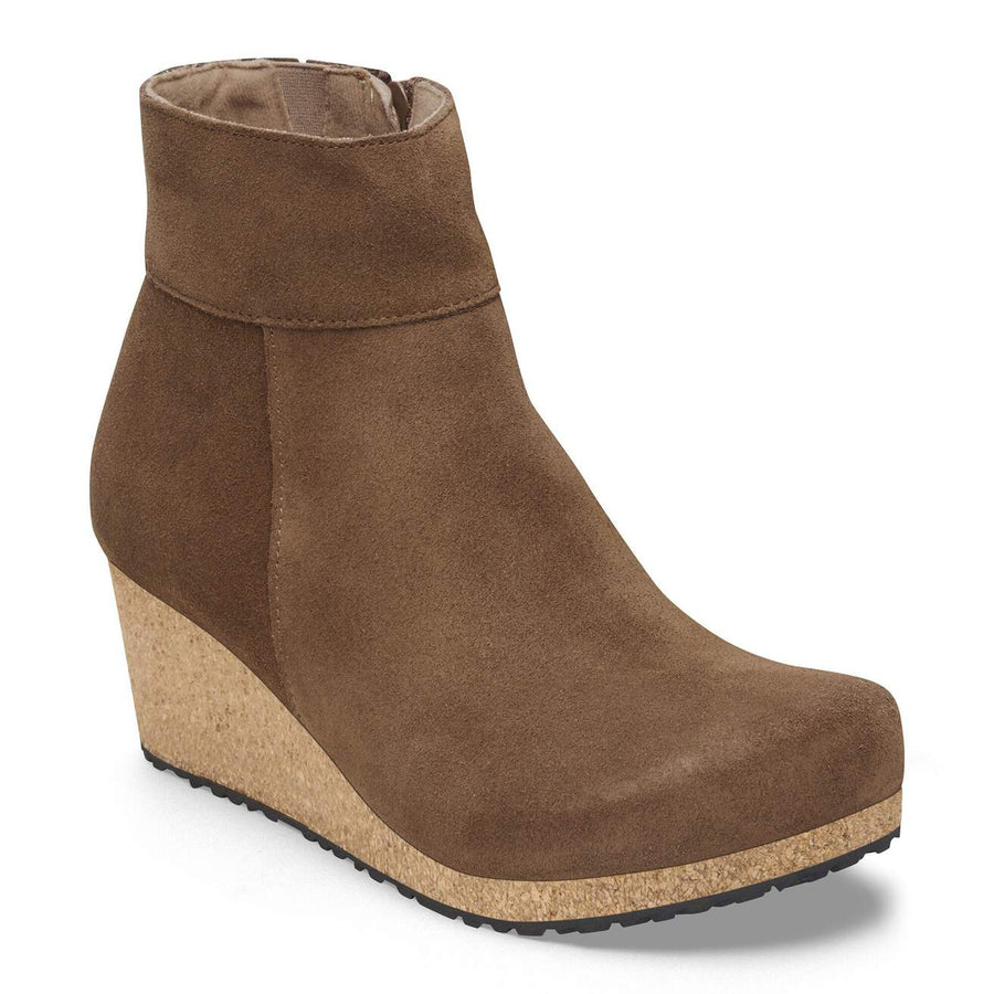 EBBA DARK TEA SUEDE ANKLE BOOT
