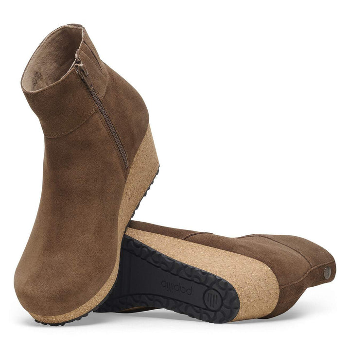 EBBA DARK TEA SUEDE ANKLE BOOT