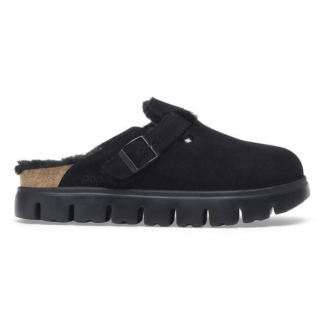 BLACK BOSTON CHUNKY SHEARLING SUEDE